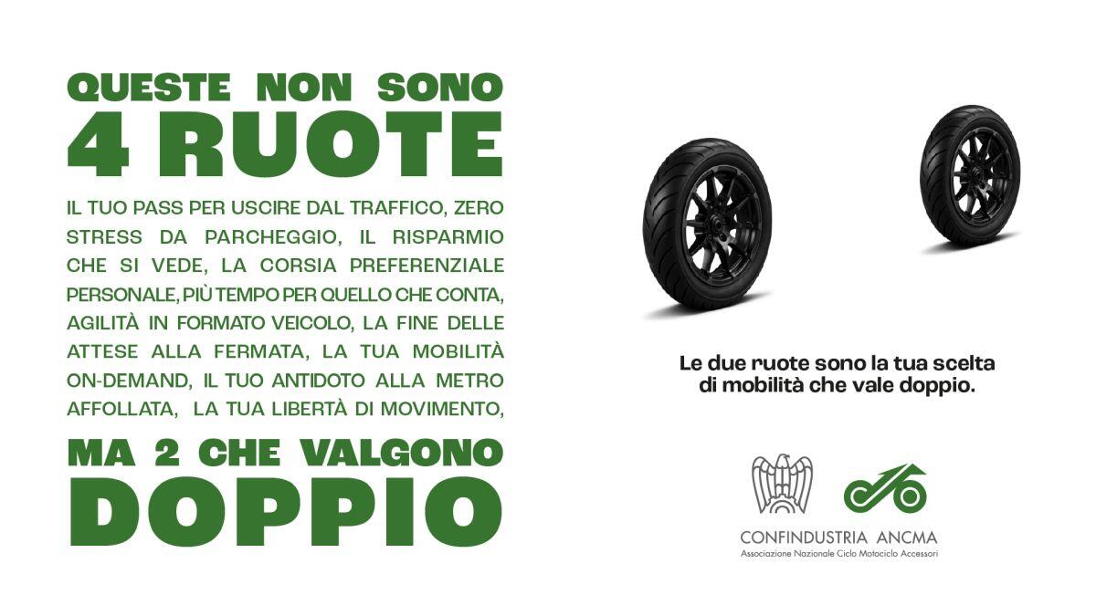 ANCMA lancia la campagna “Due ruote che valgono il doppio” - 