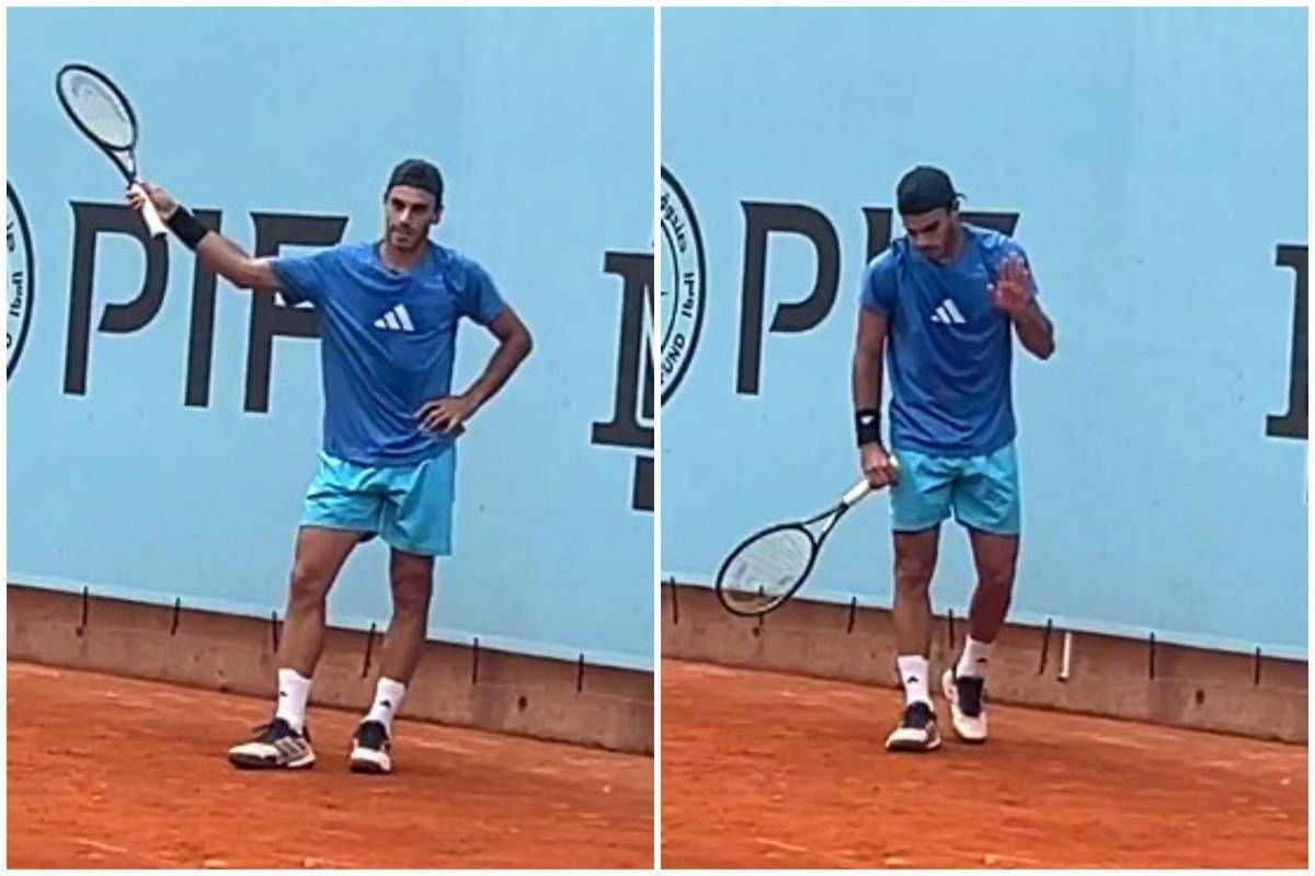 Sinner, allenamento a Madrid e Cerundolo... si infuria - 