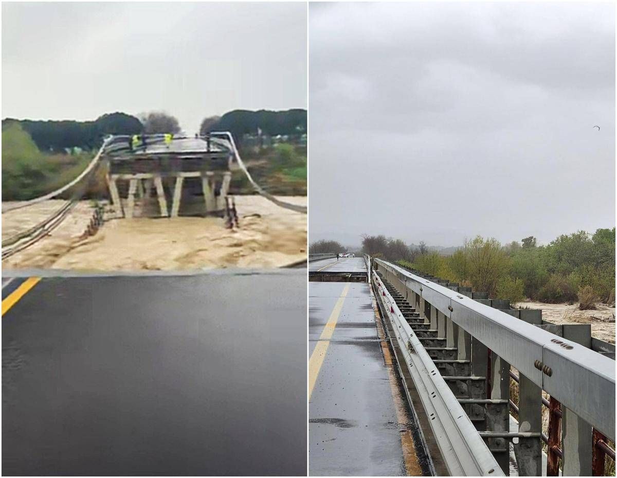 Maltempo, crolla ponte sul fiume Trigno: traffico interrotto sull'Adriatica tra Abruzzo e Molise - 