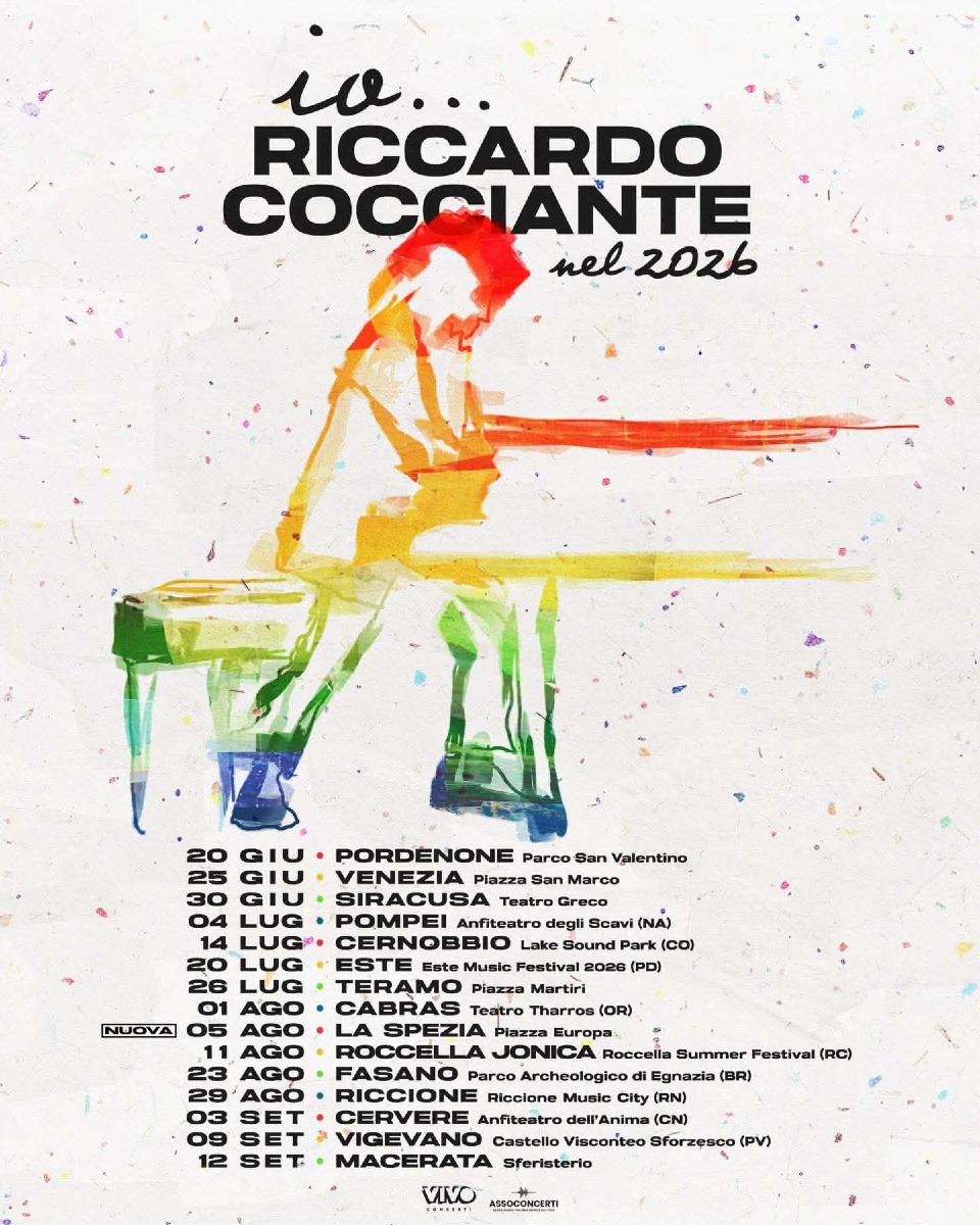 Riccardo Cocciante - Tour 2026 - Locandina (U.S. Riccardo Cocciante - 01.04.2026)