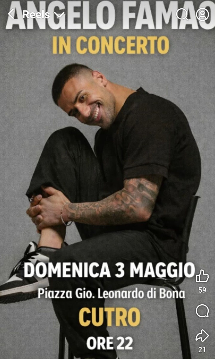 Locandina Angelo Famao - Foto Locandina Ufficiale Festeggiamenti Cutro 