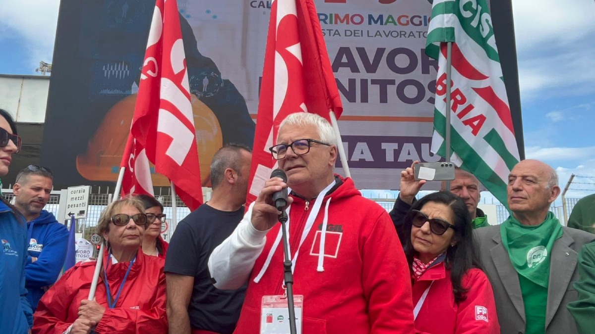 Primo Maggio in Calabria, Trotta incalza la Regione: “Subito risposte” - Foto Uff. Stampa Cgil