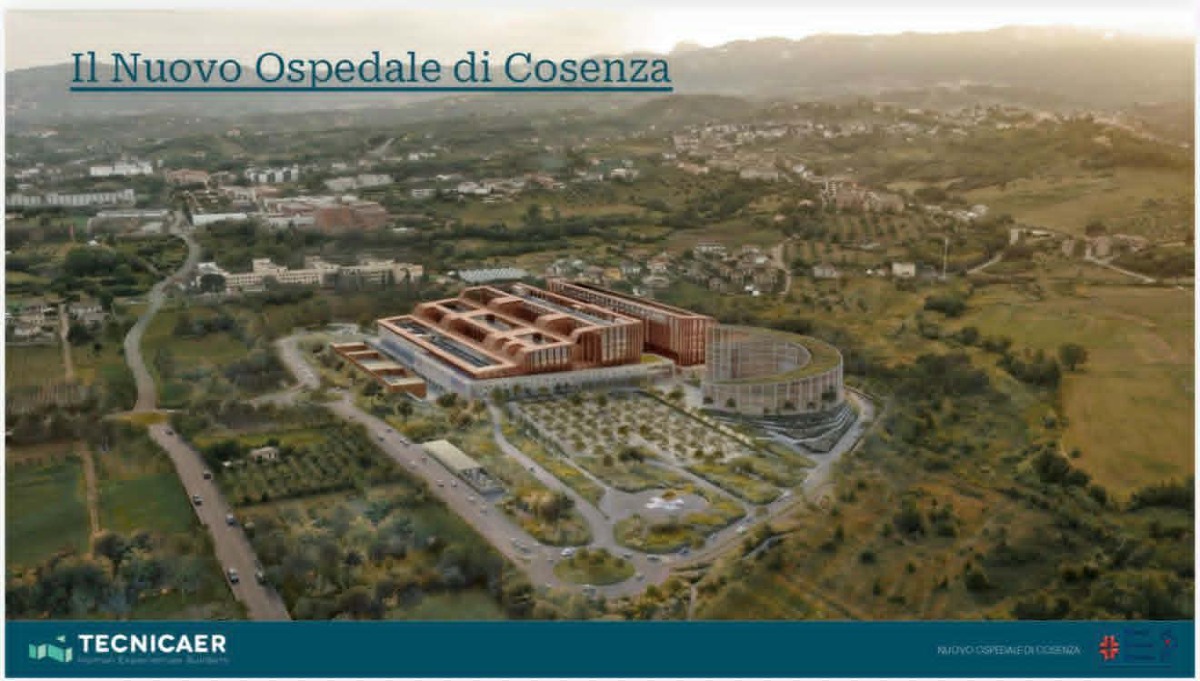 Cosenza, nasce il nuovo ospedale: sarà vicino all'Unical e conterà 811 posti letto - Foto: Uff. Stampa Roberto Occhiuto