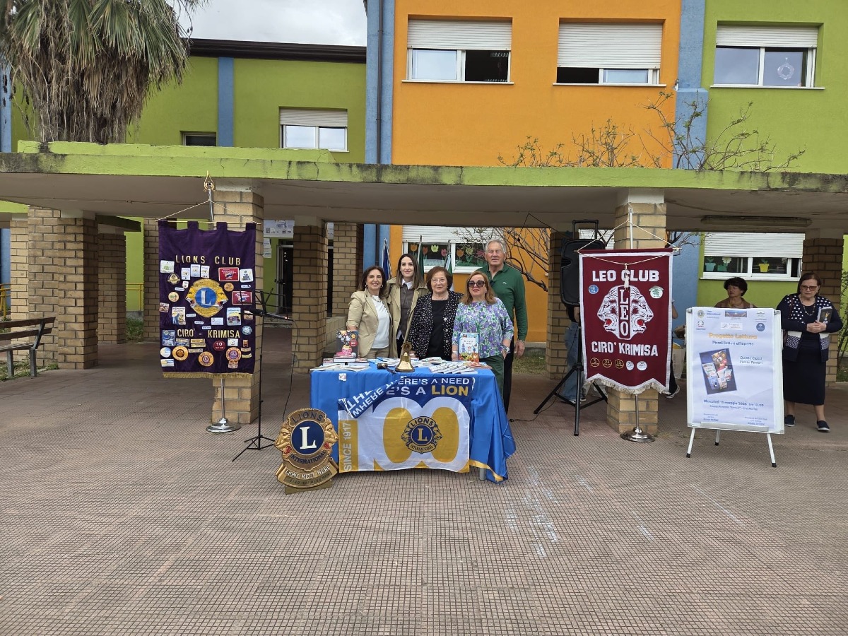 Cirò Marina, il Lions Club Cirò Krimisa promuove il progetto lettura