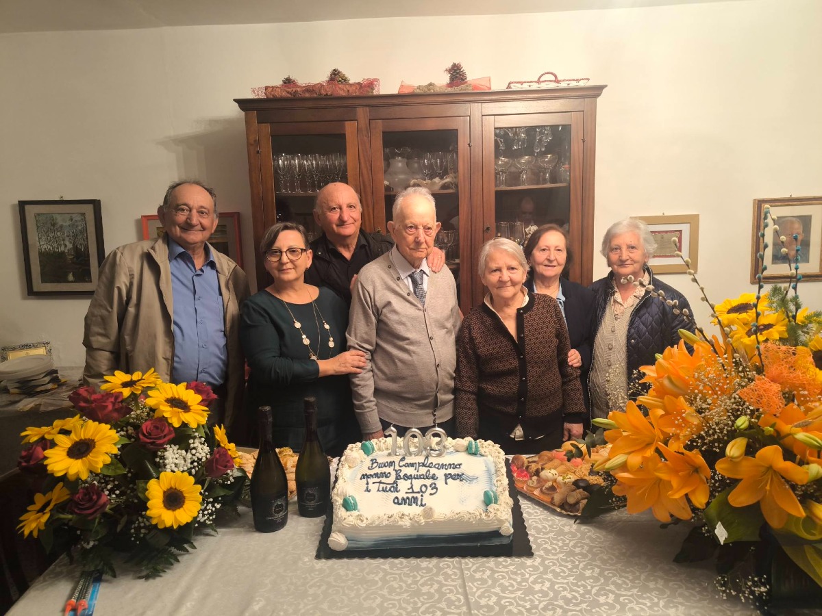 La Calabria festeggia i 103 anni di Pasquale Grande - Foto: Uff. Stampa Comune di Maida