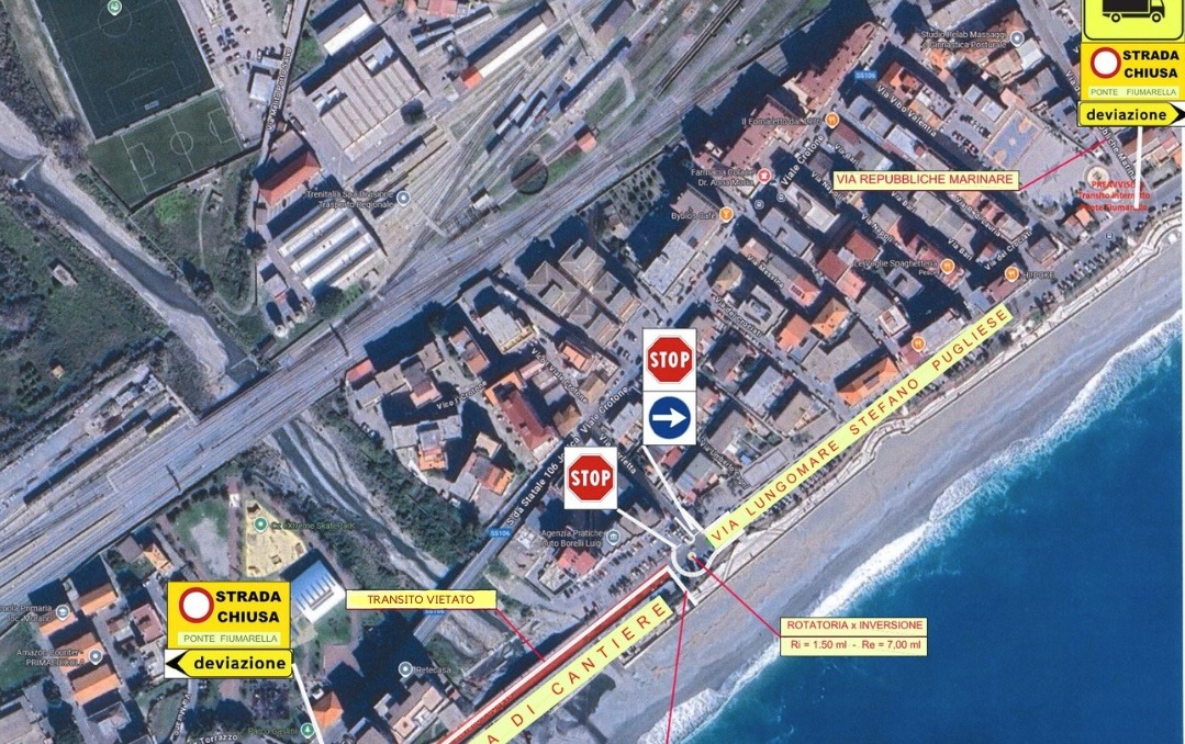 Catanzaro, cambia la viabilità sul Lungomare - Foto: Uff. Stampa Comune di Catanzaro 