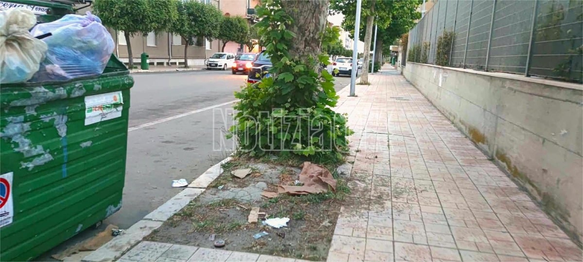 Nei Quartieri di Crotone - Degrado e rifiuti lungo Via Giuseppe di Vittorio - Foto: Redazione