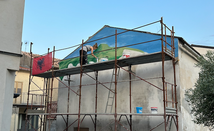 Pallagorio diventa museo a cielo aperto con i Murales Arbëreshë - Foto: Ufficio stampa Fili Meridiani