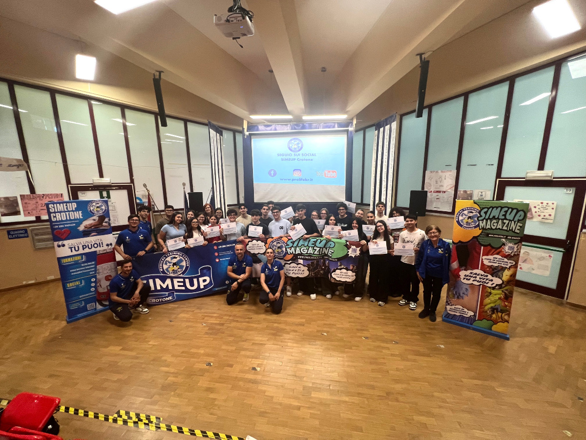 Crotone - Gli studenti si formano al primo soccorso e alla sicurezza - Foto: Ufficio stampa Simeup