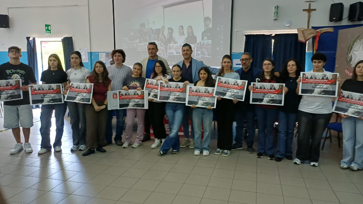 Castrovillari - Memoria e sicurezza sul lavoro al Liceo “E. Mattei” - Foto: Ufficio stampa Cgil