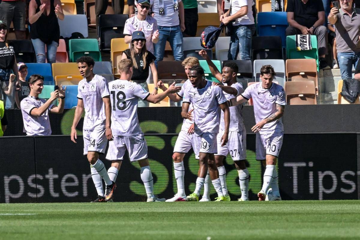 Udinese-Torino 2-0 con i gol di Ehizibue e Kristensen - 