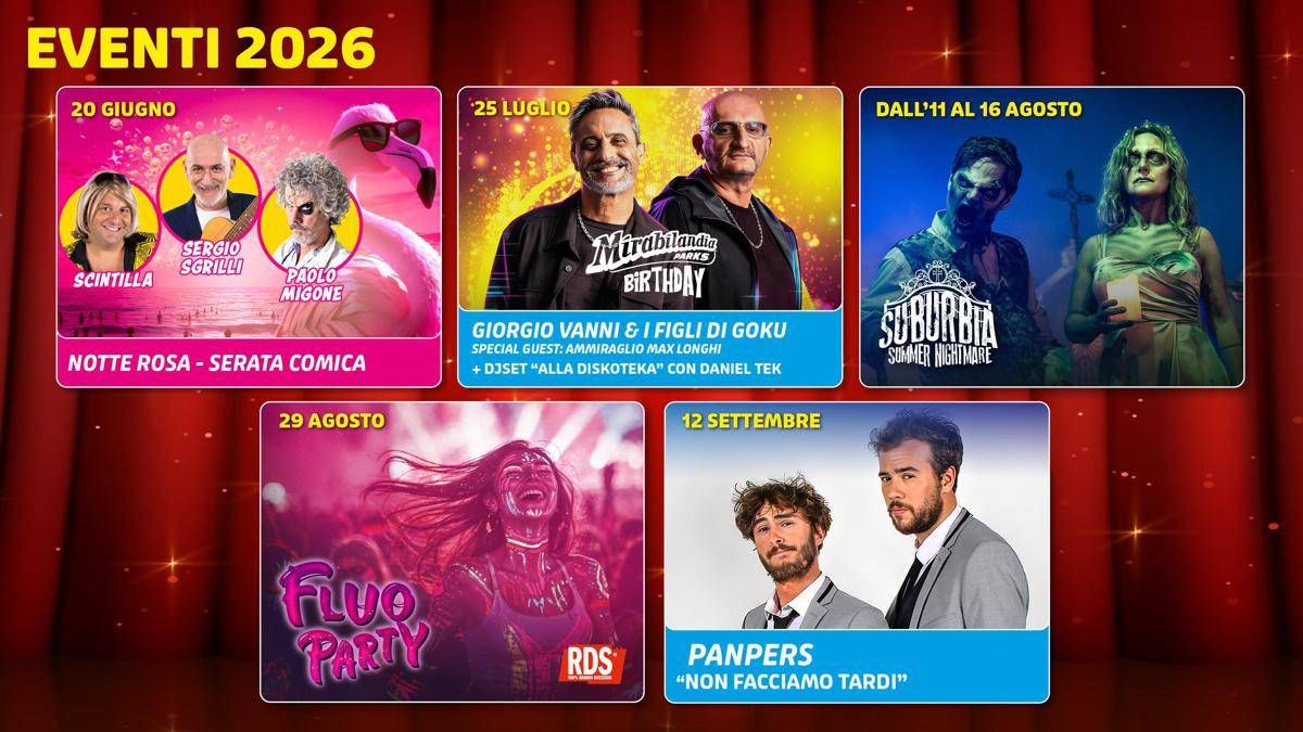 Mirabilandia, annunciato il calendario dell'estate tra eventi e nuove esperienze da brivido - 