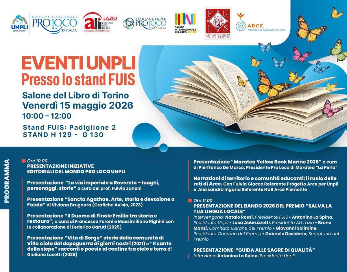 Salone del Libro di Torino, Unpli racconta i territori e le comunità - 