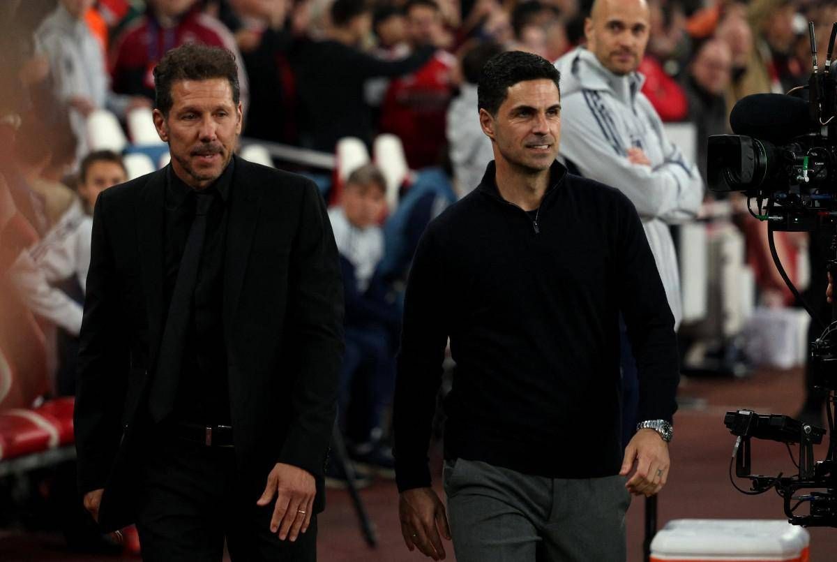 Furia Simeone con Arteta: rissa tra panchine in Arsenal-Atletico Madrid - 