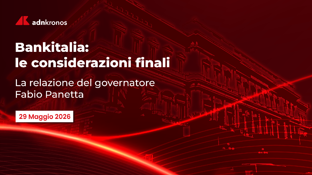 Le Considerazioni finali, venerdì 29 maggio la diretta Adnkronos dall'assemblea della Banca d'Italia - 