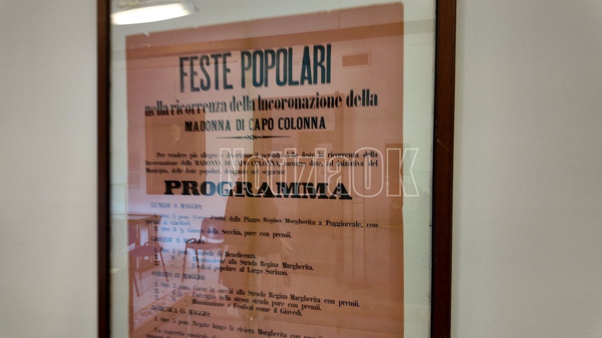 Manifesti Madonna di Capo Colonna - Archivio Storico Comunale (Foto Redazione 11.05.2026)