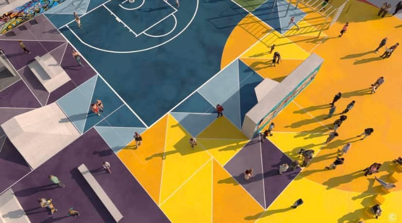 Rendering playground Fondo gesù (U.S. Comune di Crotone 22.5.2026)