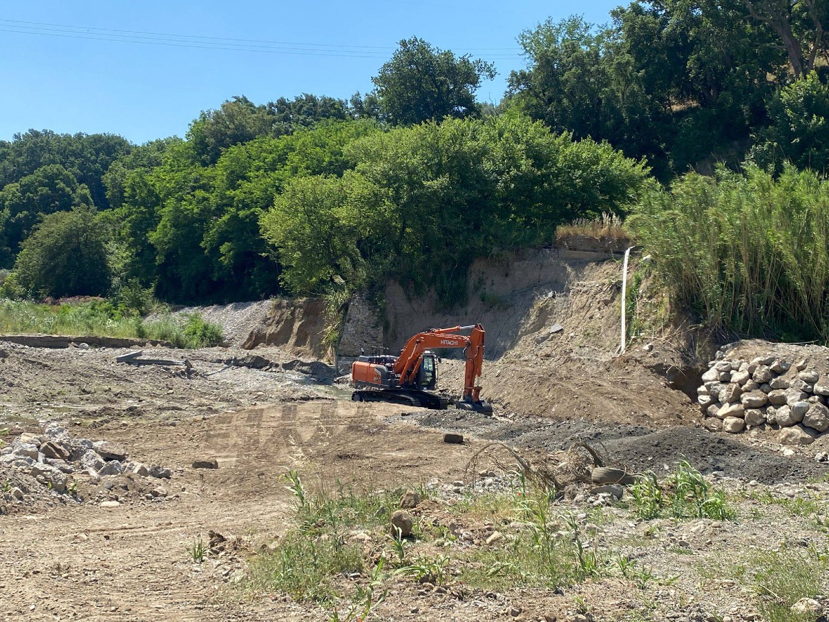 Maida - Partiti i lavori al Ponte Cottola, sopralluogo con Provincia e sindaci - 