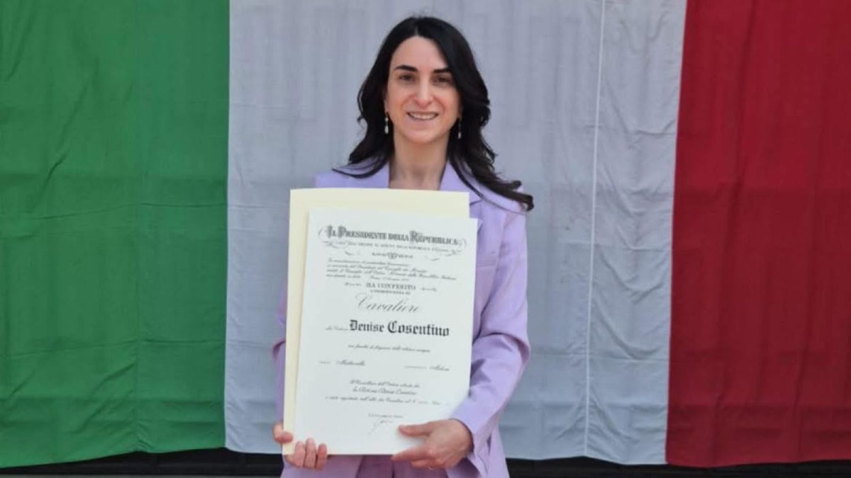 Denise Cosentino Cavaliere della Repubblica, l’orgoglio di Papasidero - Foto Uff. Stampa Comune di Papasidero 