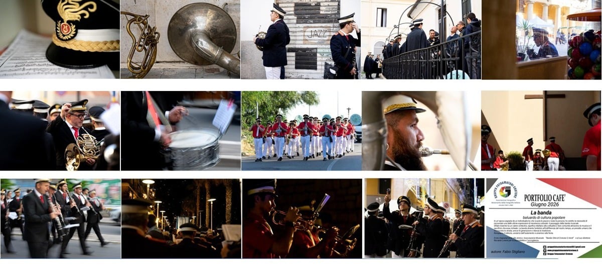 Crotone, quattordici scatti raccontano l’anima della banda musicale - Foto Uff. Stampa Foto Amatori 5.06.2026