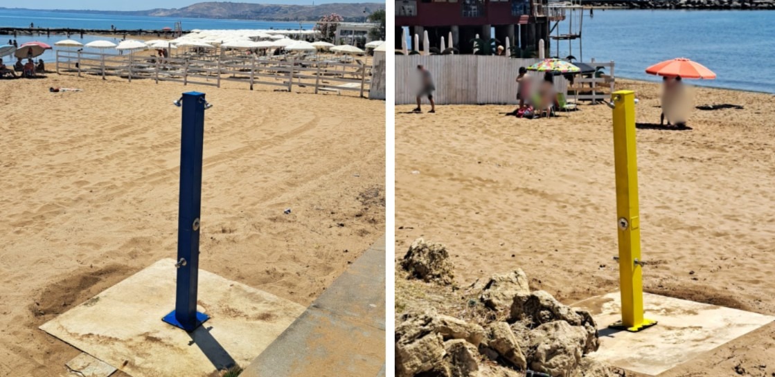 Crotone, arrivano le docce sulle spiagge libere: al via le installazioni - Foto: Uff. Stampa Comune di Crotone