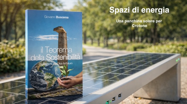 Crotone, al via “Spazi di Energia”: crowdfunding per una panchina solare in città - Foto: Uff. Stampa Giovanni Buscema