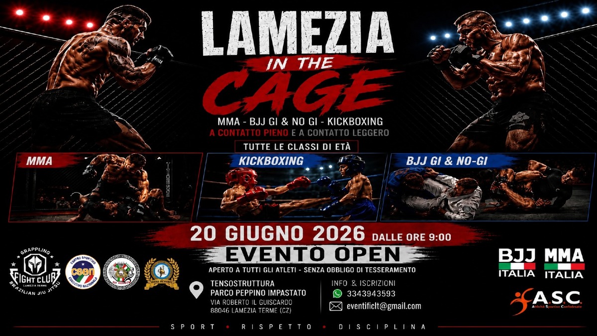 Lamezia in the Cage: arti marziali e sport da combattimento protagonisti  - Foto Locandina Ufficiale 