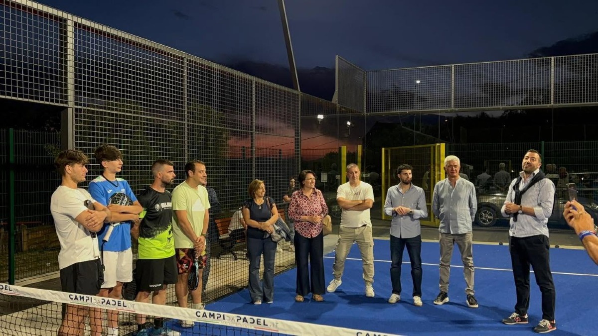 Aprigliano, inaugurato il nuovo campo da padel a Grupa: sport e aggregazione per la comunità - Foto: Uff. Stampa Comune di Aprigliano
