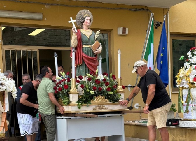 Caraffa di Catanzaro alla Festa di Santa Domenica a Santa Domenica Talao - Foto: Uff. Stampa Comune di Caraffa di Catanzaro