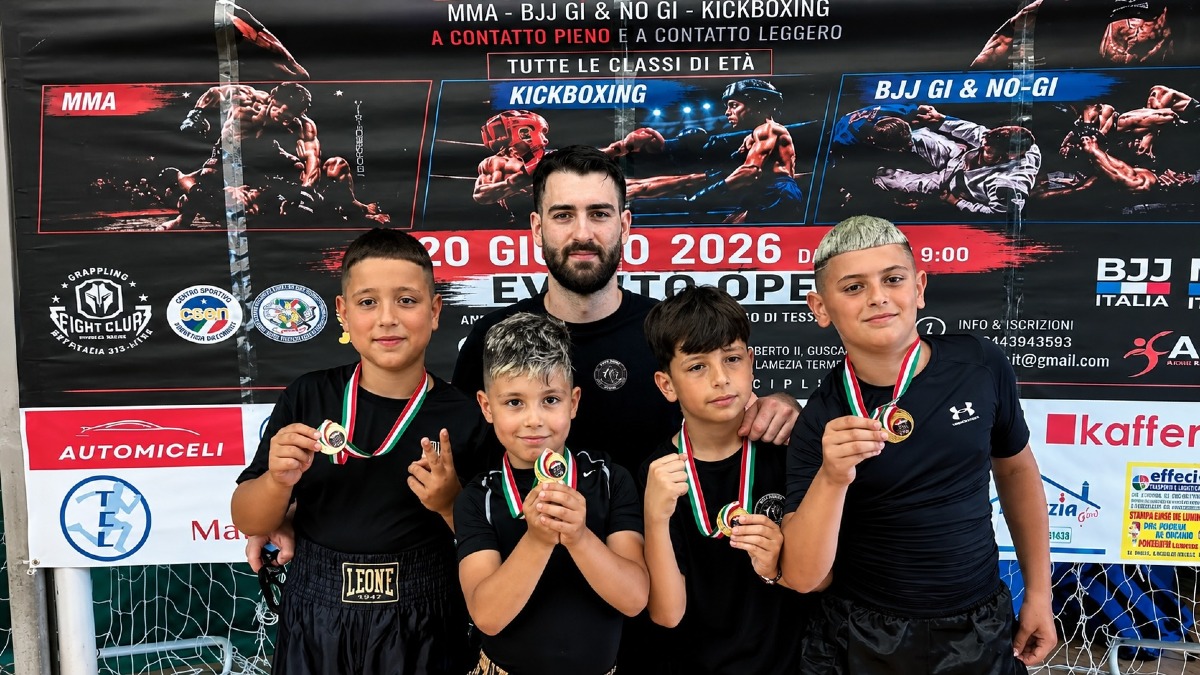 Isola Capo Rizzuto, pioggia di medaglie per la SGK Academy: cinque titoli nel BJJ - Foto Uff. Stampa SGK Academy 