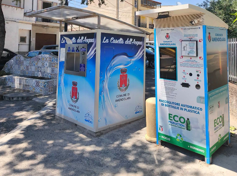 Amendolara, attivo il nuovo eco-compattatore per la raccolta delle bottiglie in plastica - Foto: Uff. Stampa Comune di Amendolara