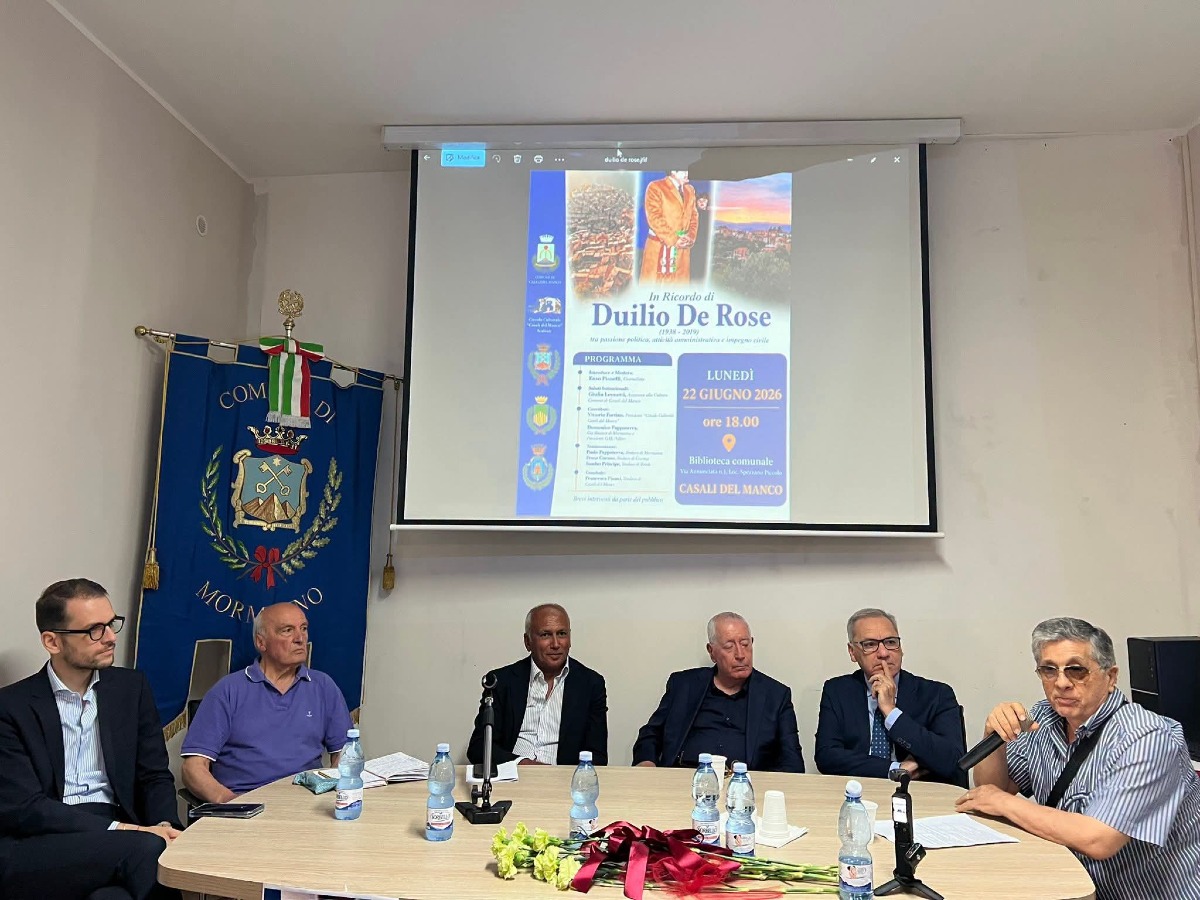 Casali del Manco ricorda Duilio De Rose - Foto: Uff. Stampa Comune di Casali del Manco
