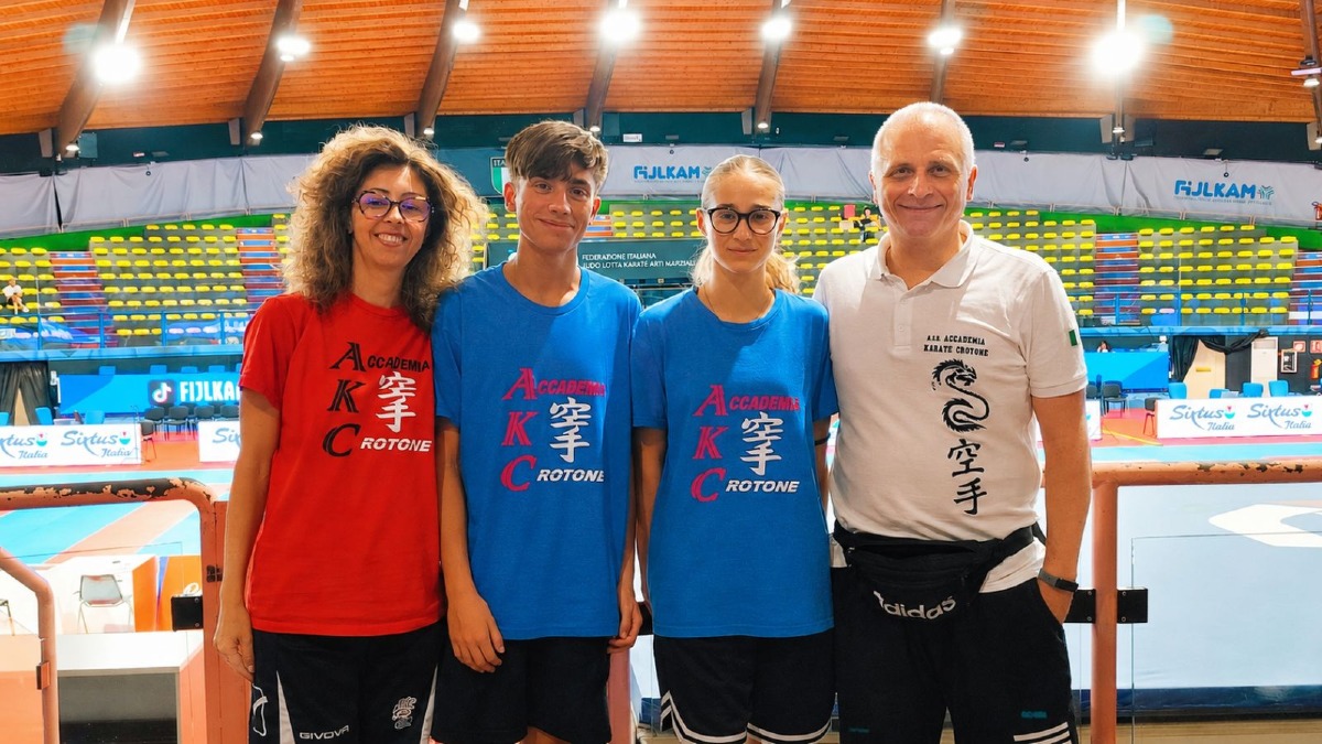 Karate, Panunzio e Zizza fanno esperienza ai Tricolori Juniores di Ostia - Foto Uff. Stampa Akc Crotone 