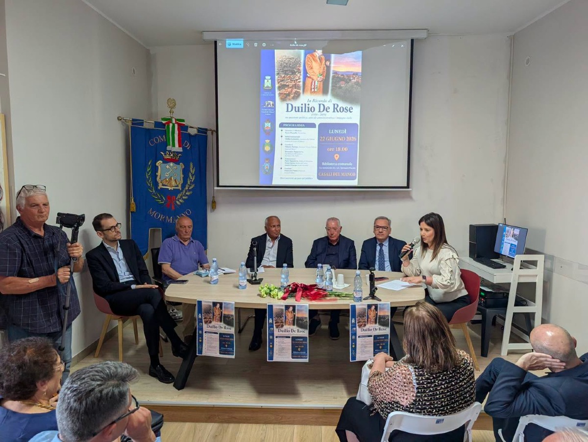 Mormanno ricorda Duilio De Rose: la Sala consiliare sarà intitolata alla sua memoria - Foto: Uff. Stampa Comune di Mormanno