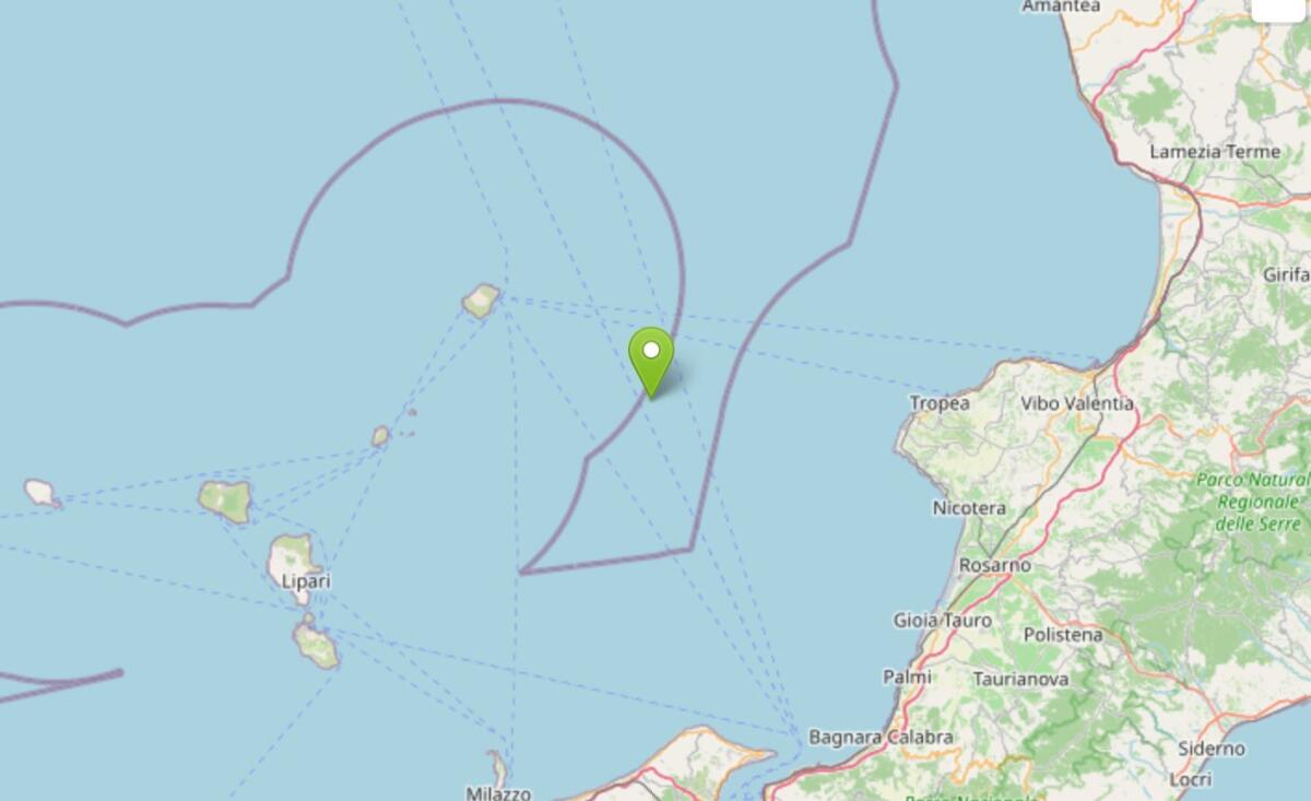 Terremoto al largo della costa Calabrese, scossa di magnitudo 4.7 - 