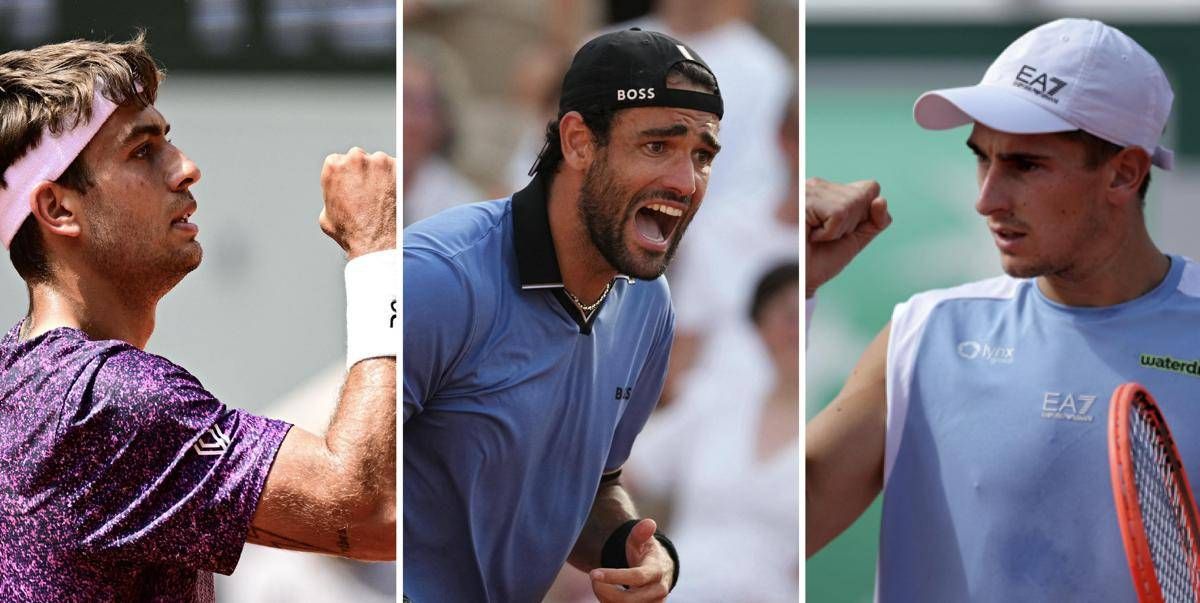 Roland Garros, tris azzurro ai quarti: Cobolli, Berrettini e Arnaldi avanti tutta - 