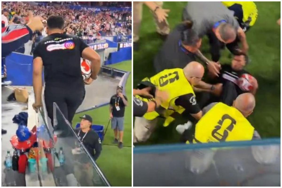 Mondiali, invasione di campo (fallita) durante Stati Uniti-Paraguay - 