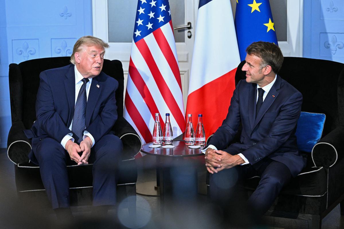 Leader al G7, Trump incontra Macron: "Stretto di Hormuz sarà completamente aperto venerdì" - 