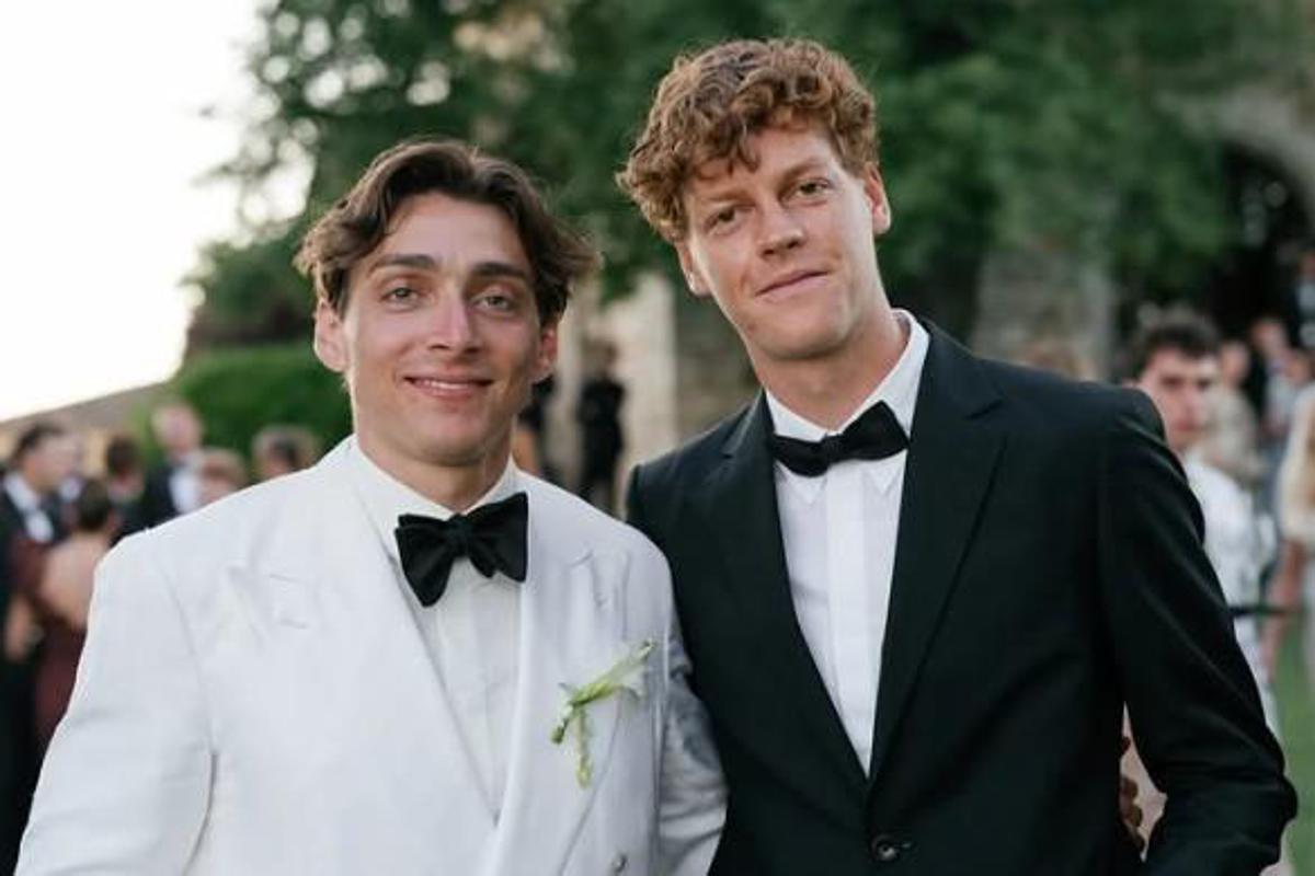 Sinner e Laila Hasanovic al matrimonio... di Duplantis - 