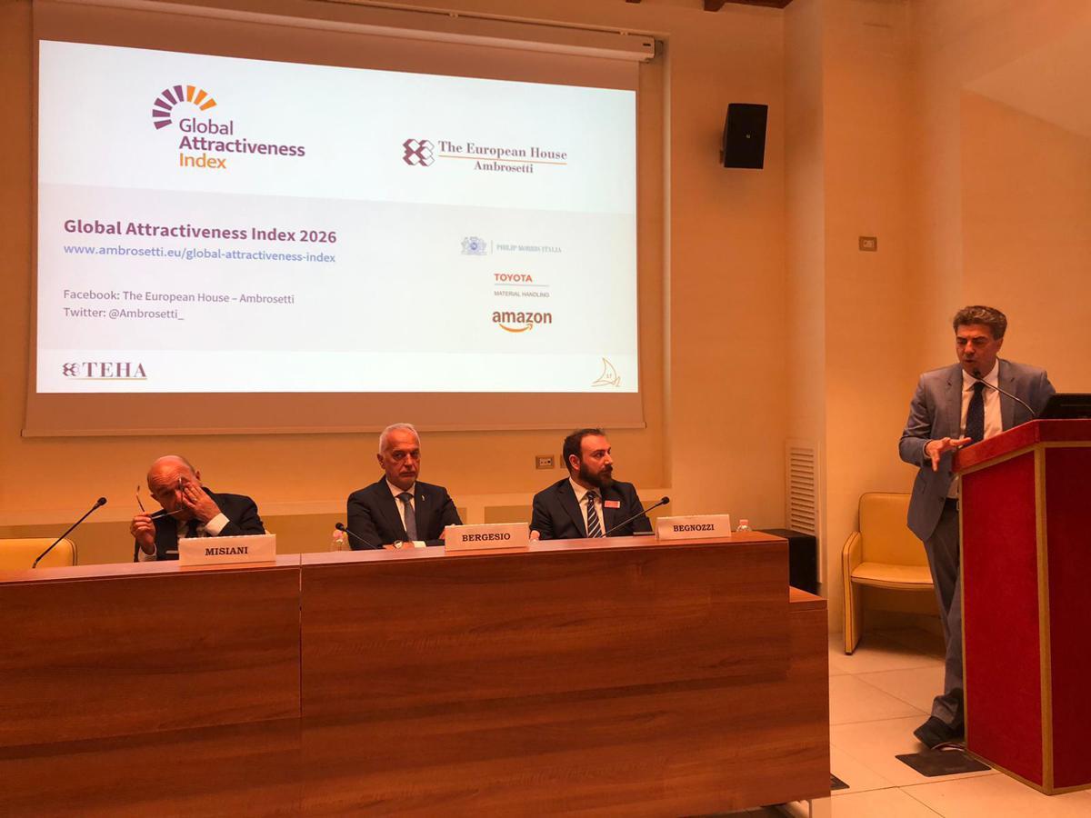 Economia: Global Attractiveness Index 2026, multinazionali e capitale umano leve per crescita Italia - 