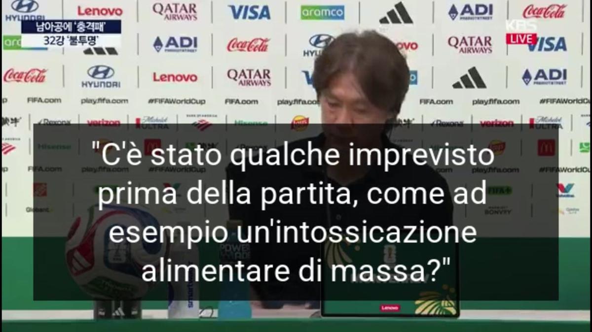 Corea del Sud fa flop, la domanda al ct: "Vi hanno avvelenato?" - 