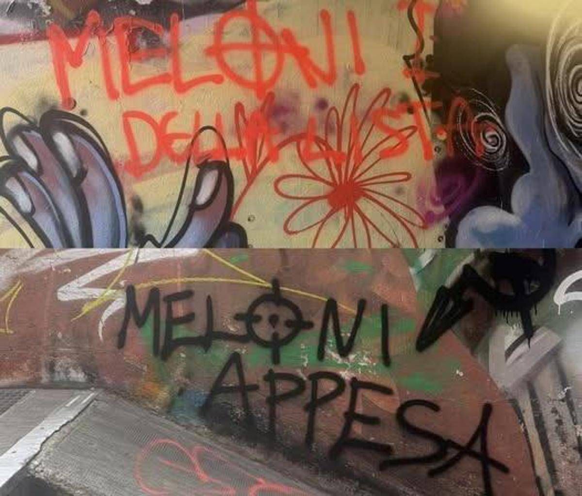 A Firenze scritte choc con minacce a Meloni: "Sei la prima della lista". Digos avvia accertamenti - 
