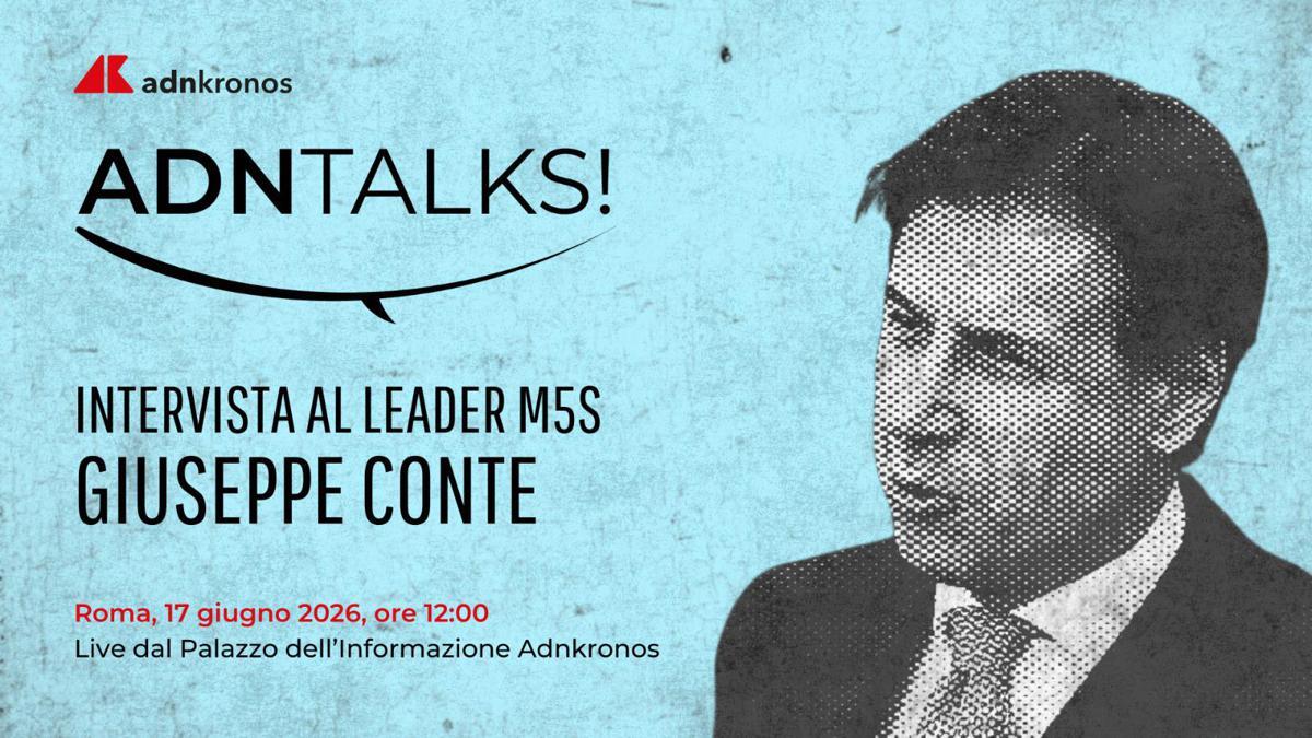 M5S, Giuseppe Conte domani alle 12 ospite dell'Adnkronos - 