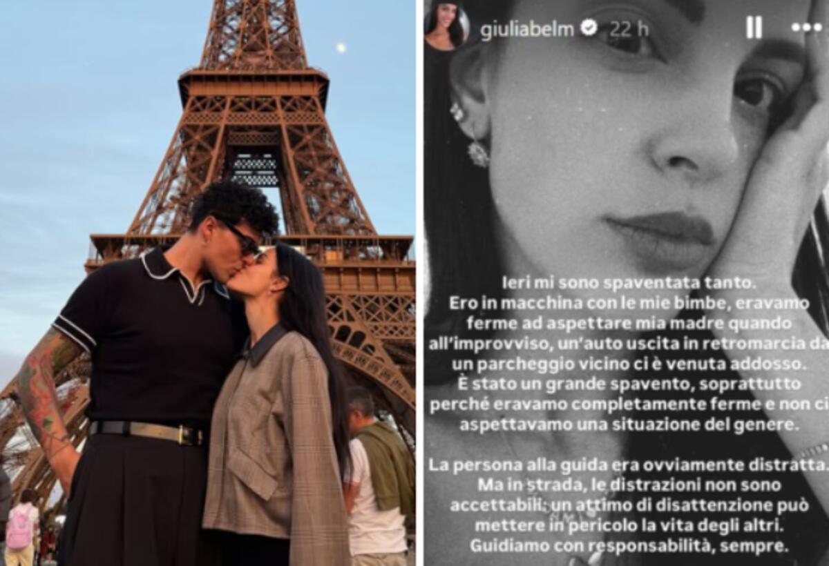 Stash, la compagna Giulia Belmonte: "Ero con le mie figlie, un'auto ci è venuta addosso" - 
