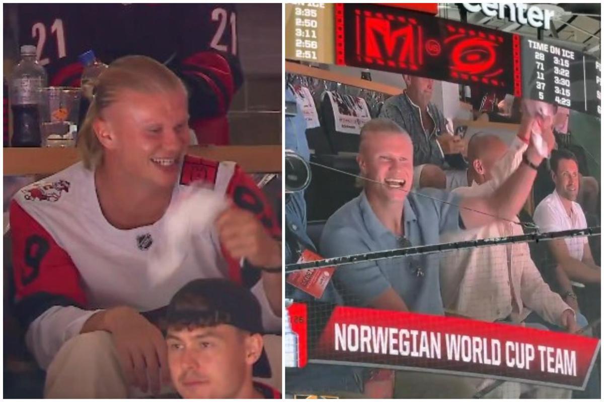 Haaland, altro che Mondiali: va a vedere l'hockey - 