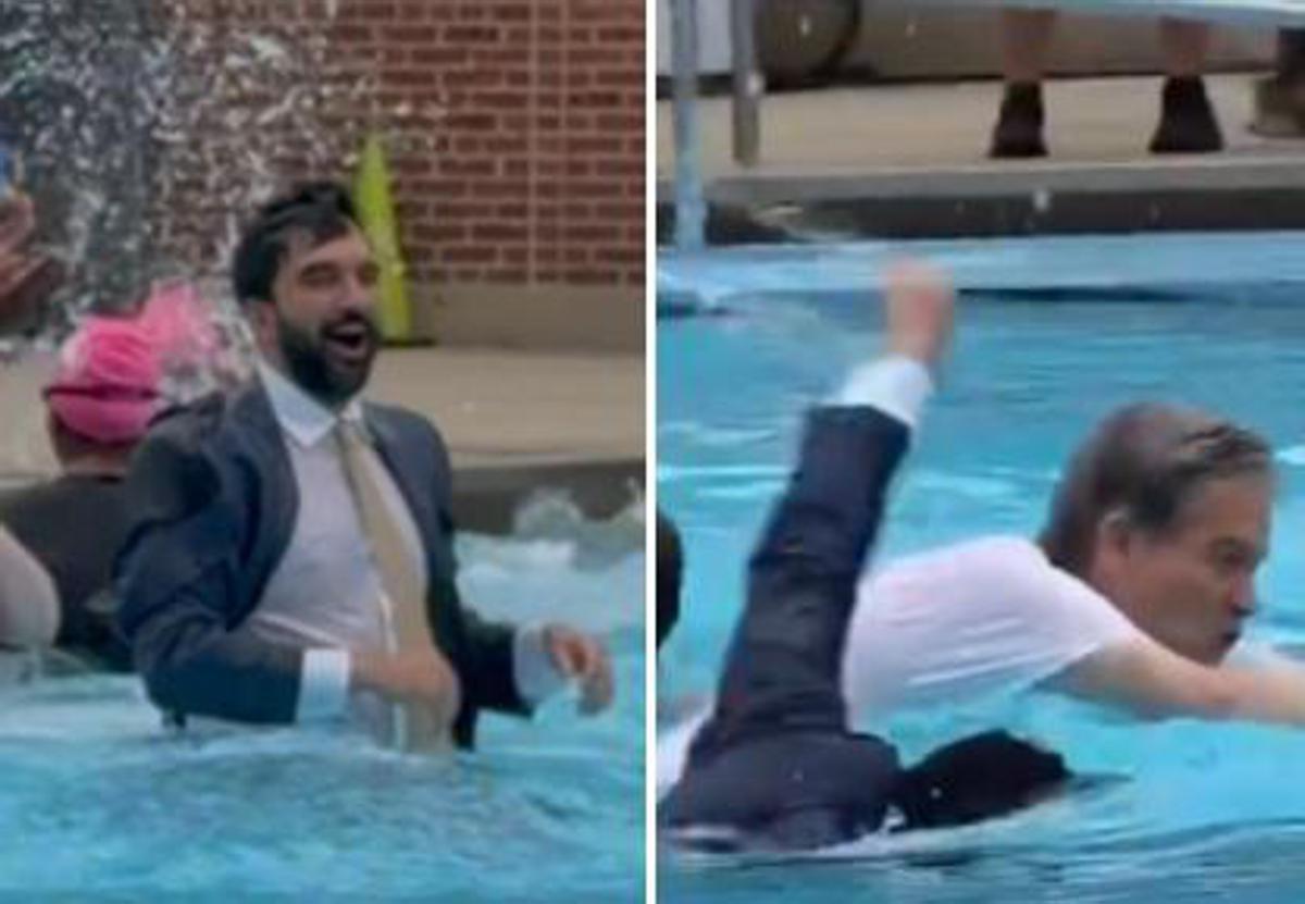 New York apre le piscine, il sindaco Mamdani si tuffa in giacca e cravatta - 