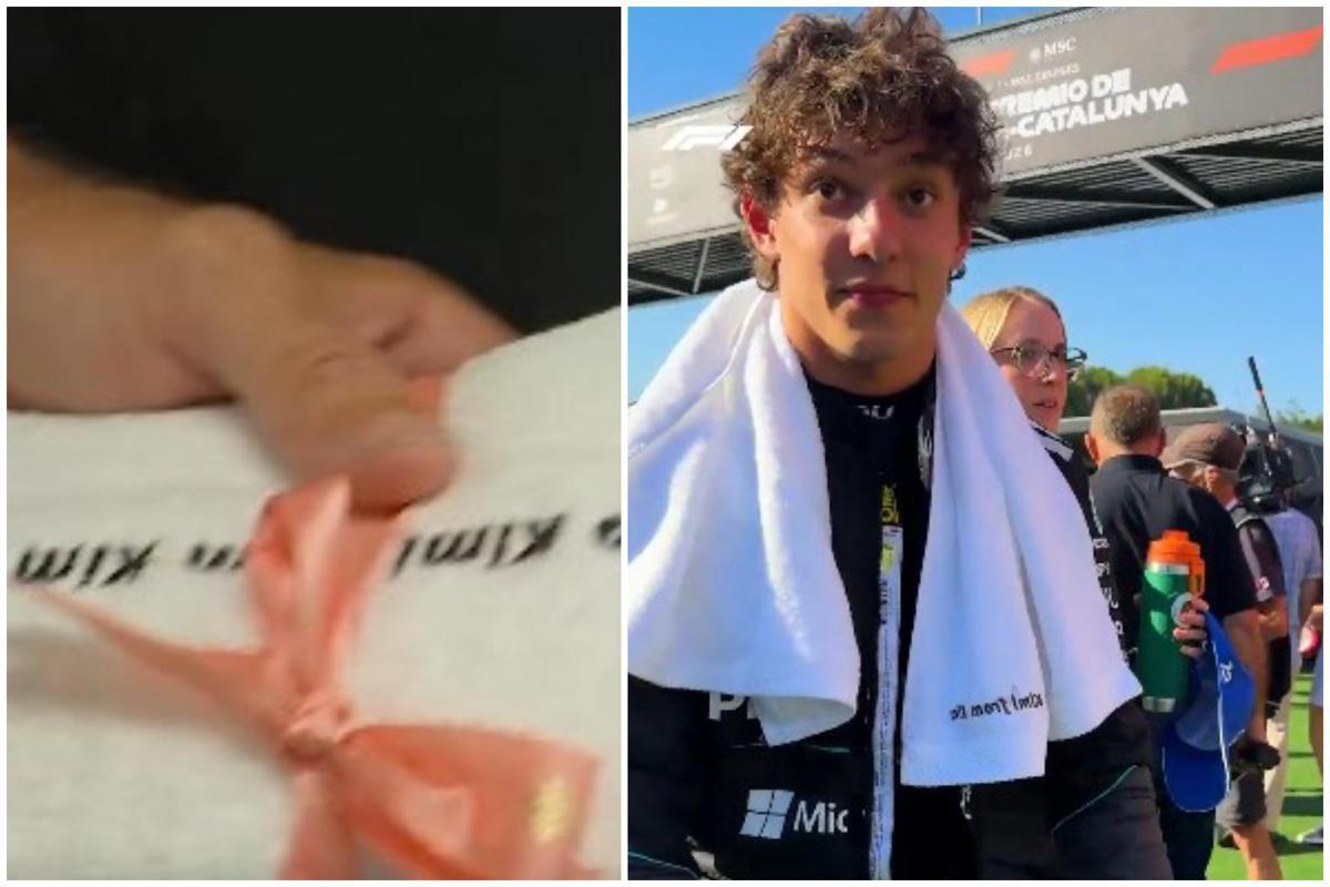 Formula 1, regalo speciale per Antonelli: un asciugamano firmato... Kim Kardashian - 