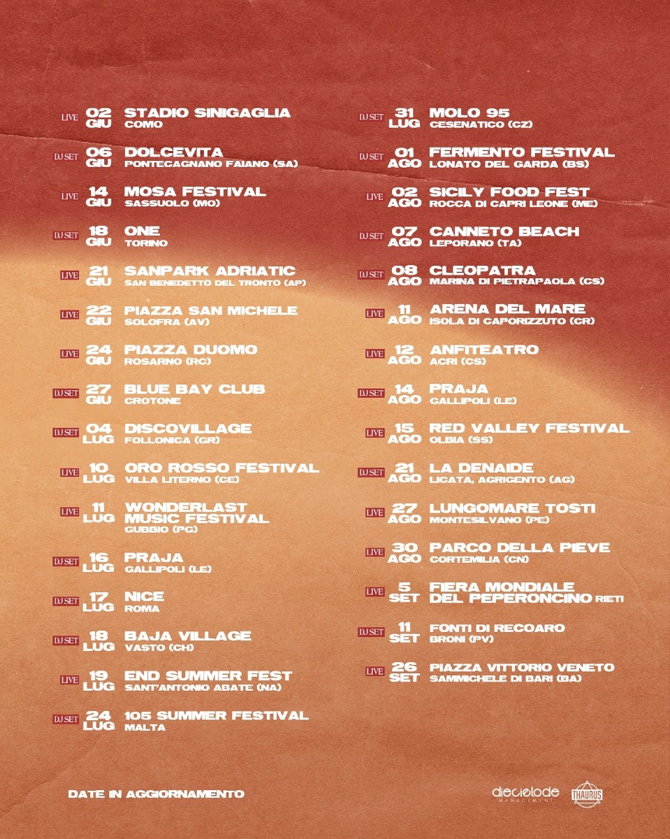 Samurai Jay - Summer Tour 2026 Foto Locandina Ufficiale 