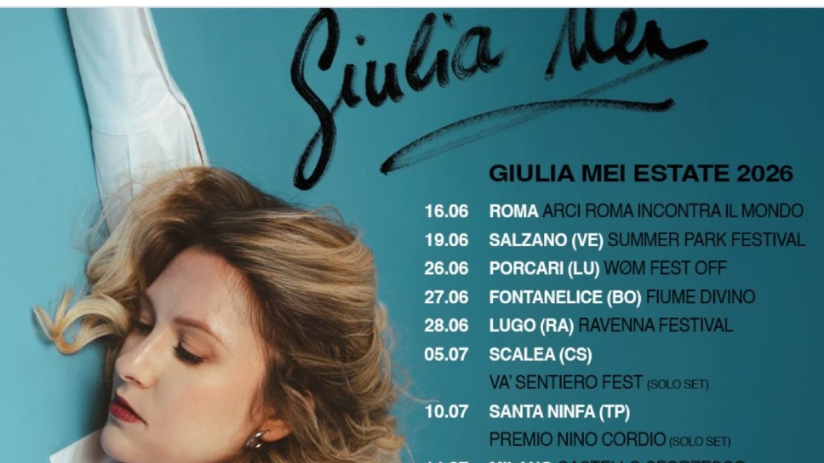 Giulia Mei sceglie Scalea: tappa calabrese del tour estivo 2026 - Foto Locandina Ufficiale 