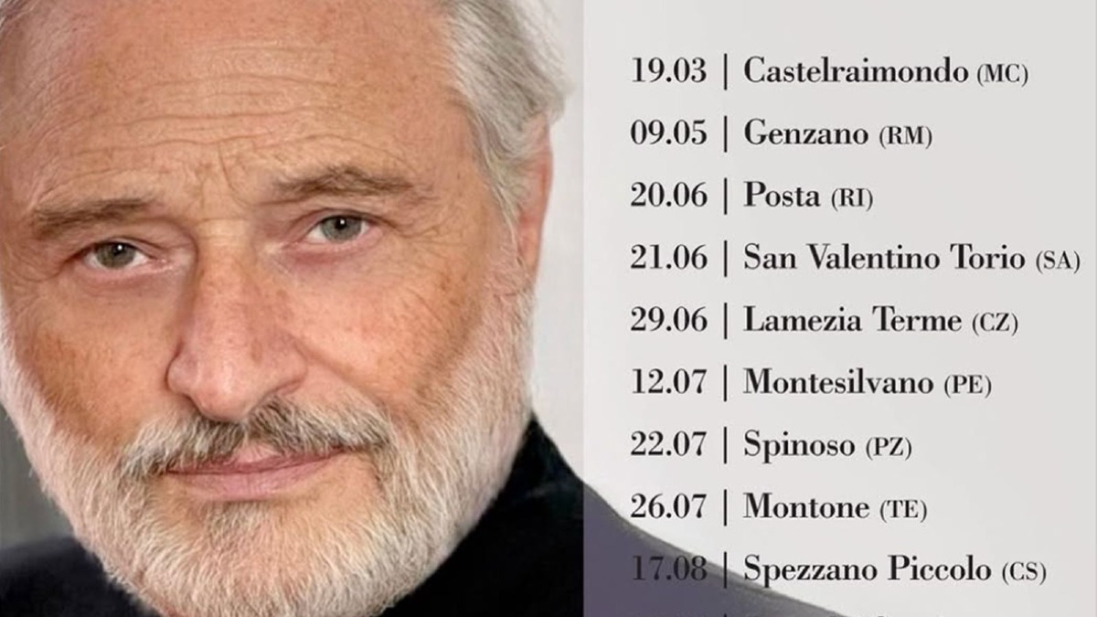 Amedeo Minghi torna in Calabria: concerto a Spezzano Piccolo -  Foto Locandina Ufficiale 